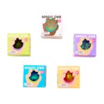Magic Orb de J'adore: las cinco cajas Magic Orb con la ilustración de una mano que lo sujeta
