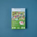 Puzzle de misterio de Londji: trasera de la caja con el puzzle montado y las cartas de pistas