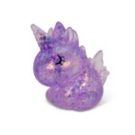Unicornio squishy Sugar Unicorn: unicornio morado translúcido con escamas brillantes y alas