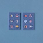 Puzzle del océano Tiny Puzzle Ocean: las dos planchas troqueladas con las doce fichas de observación