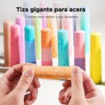 Tizas lavables RAINBOW de Jarmelo: tizas gruesas de colores para el suelo en la mano